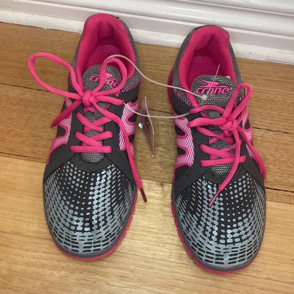 Crane - Grey and Pink Lace up Sneakers - Size 9 - Picture 2 of 8